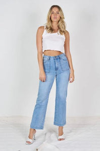 Angie Stretch Wide Legs Jeans