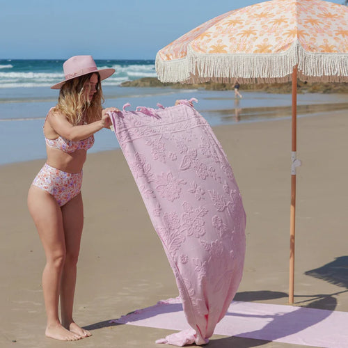Lucia Blush Beach Towel