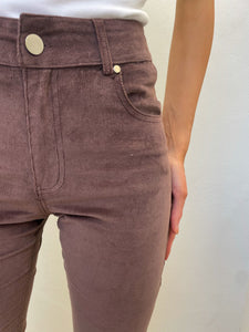 Cherie Cord Jeans - Chocolate