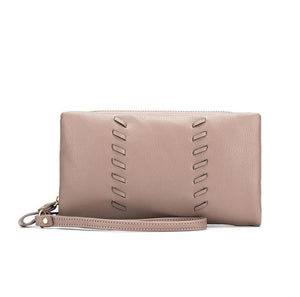 Sky Vegan Leather Wallet in Light Taupe