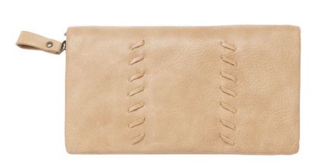 Sky Vegan Leather Wallet in Sand